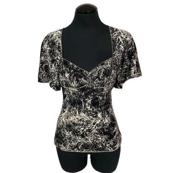 Max Studio Graphic Blouse - Women’s XS - Picture 1 of 6